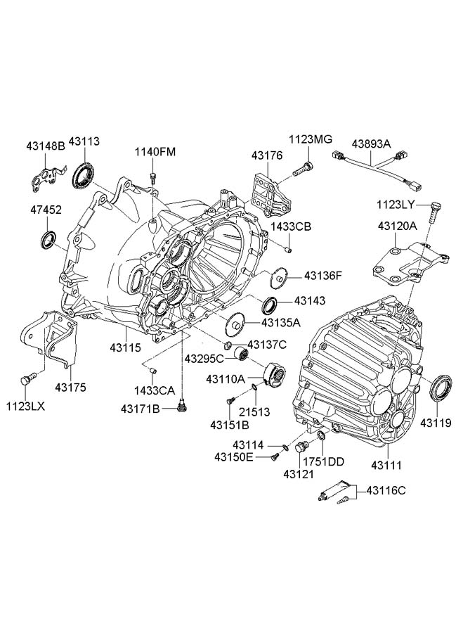 4745239000 - Hyundai Manual Transmission Output Shaft Seal. Seal - Oil ...