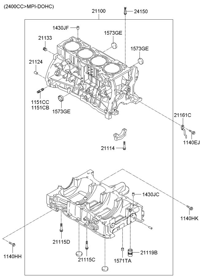 1571710083 - Hyundai Engine Expansion Plug | Jim Ellis Hyundai Parts ...