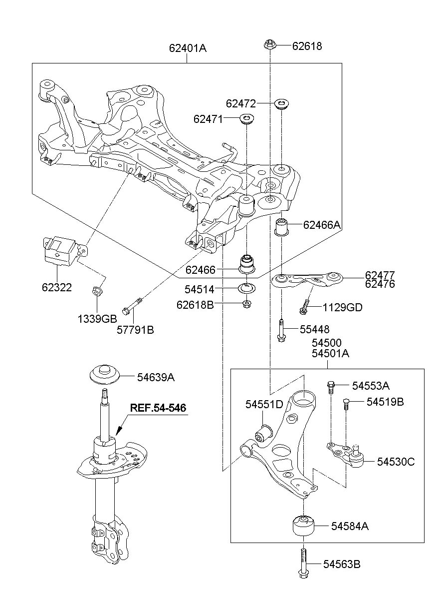 2012 Hyundai Equus Plate. Suspension. Washer. Subframe - 624733v000 