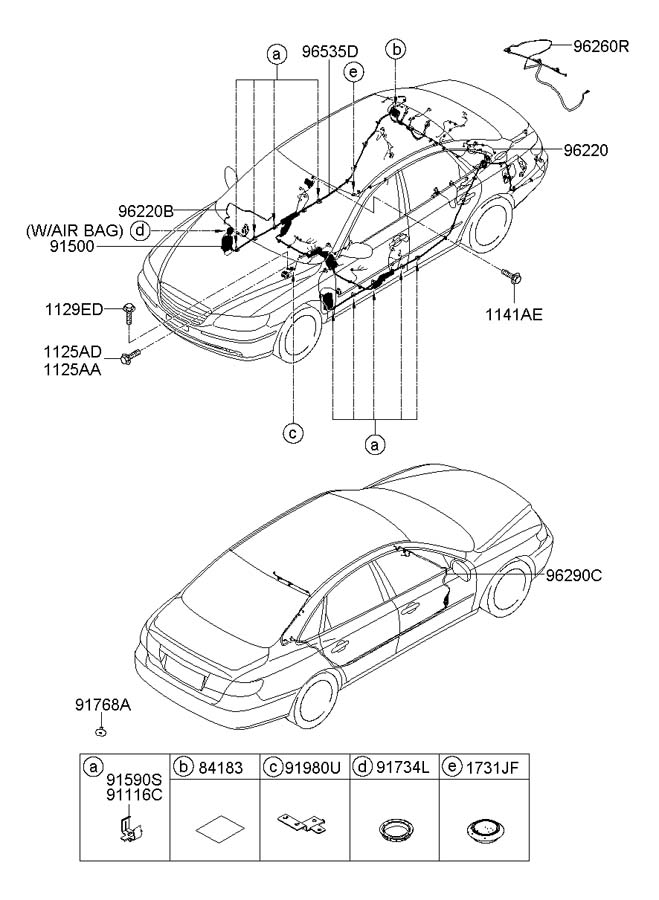 2007 Hyundai Azera FLOOR WIRING