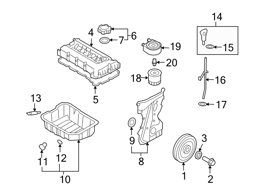 2009 Hyundai Genesis Coupe Engine Valve Cover - 224102G100 | Jim Ellis ...