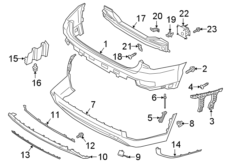 Hyundai Palisade Bumper Impact Bar Brace (Left, Rear, Upper, Lower ...