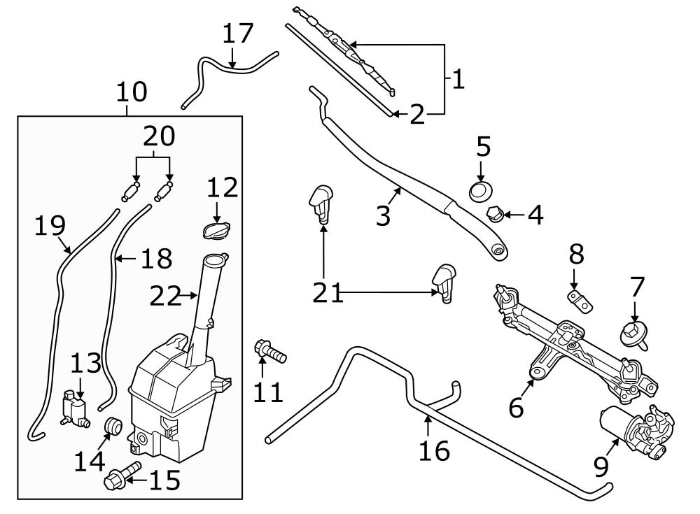 Hyundai Santa Fe Washer Fluid Reservoir. Washer reservoir - 986204Z000 ...