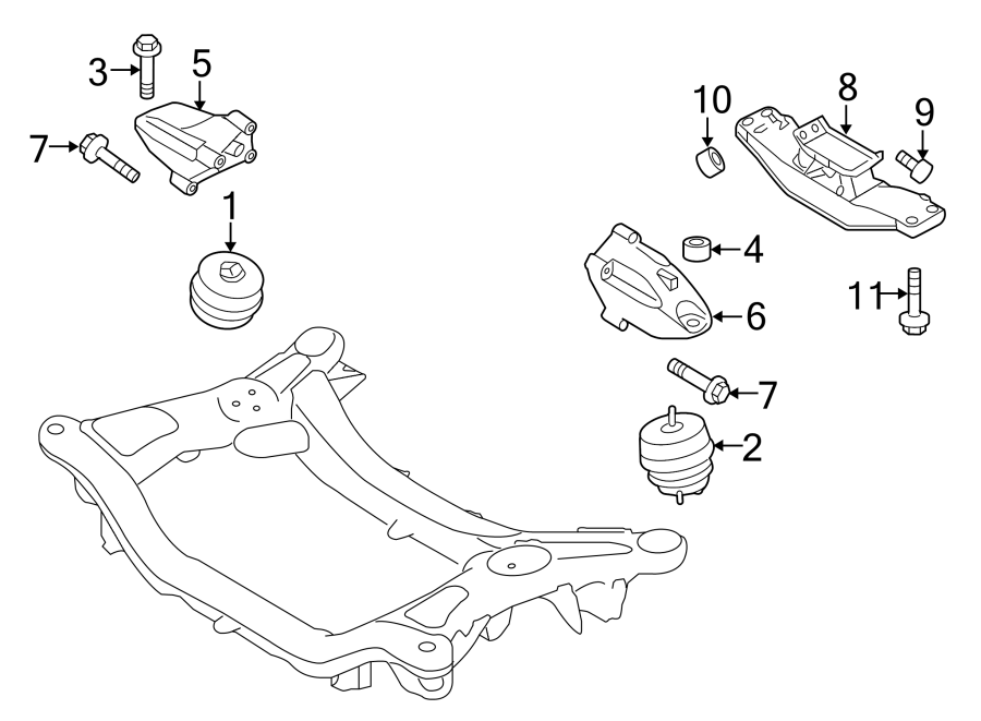 Hyundai Genesis Coupe Transmission. Mount. BRACKET. ASSEMBLY