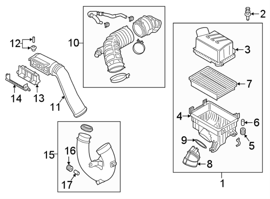 2021 Hyundai Kona Air Cleaner Assembly. Air Filter And Housing 